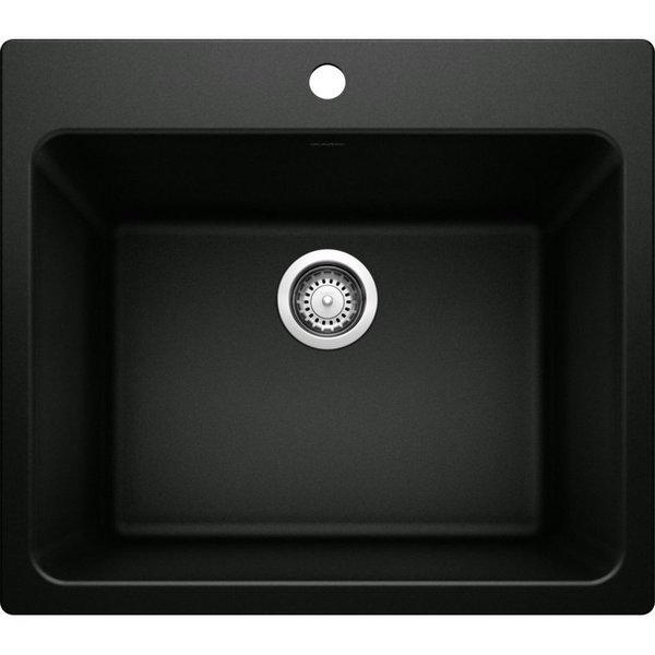 Blanco Liven Dual Mount Laundry Sink - Coal Black 442924